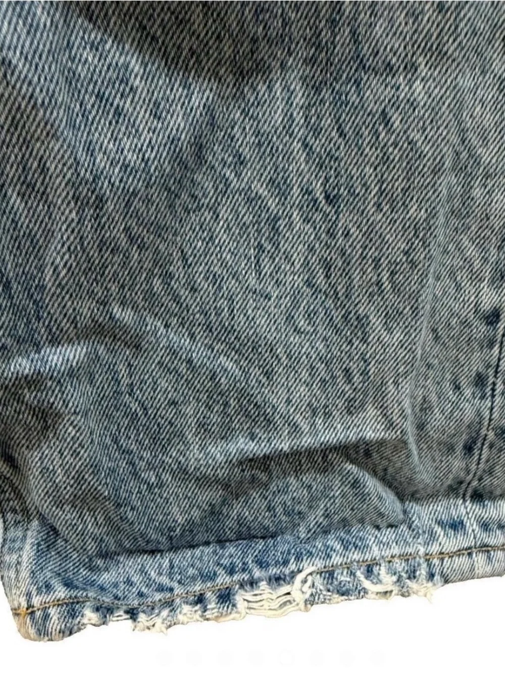 Agolde Women's Blue Distressed Ankle Cropped Jeans